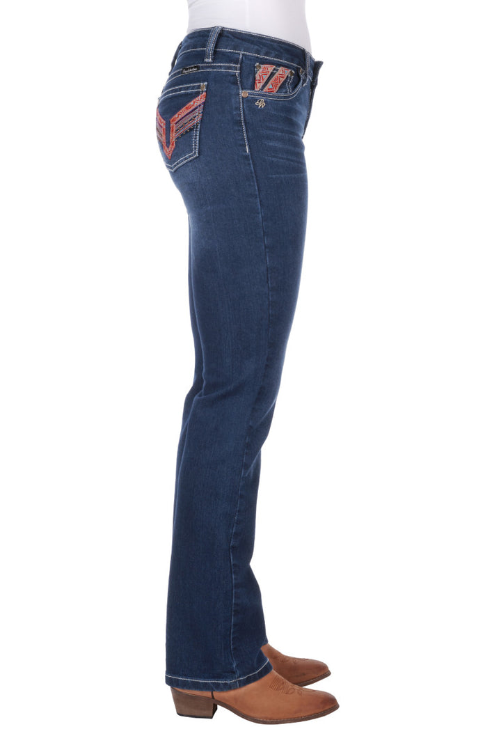 Pure Western Womens Aztec Bootcut Jeans