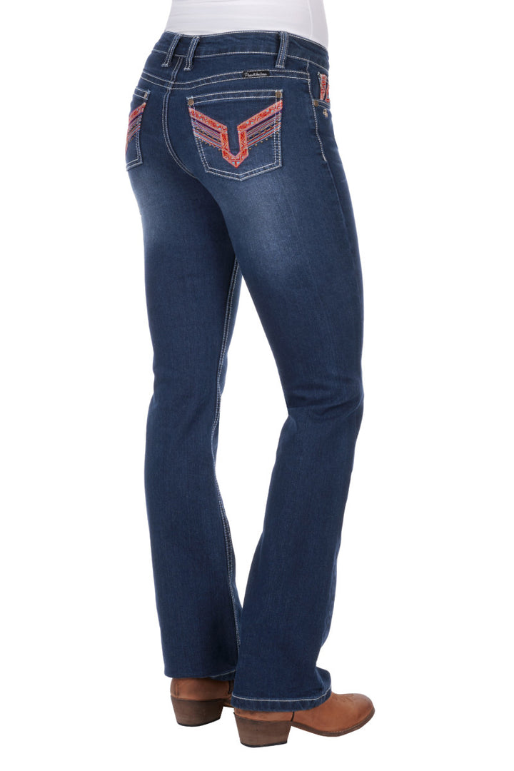 Pure Western Womens Aztec Bootcut Jeans