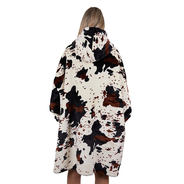 Pure Western PW Cow Print Snuggle Hoodie