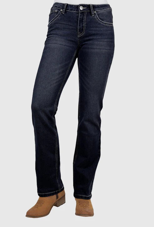 Pure Western Womens Kim Hi Rise Bootcut Jean 34L L 12