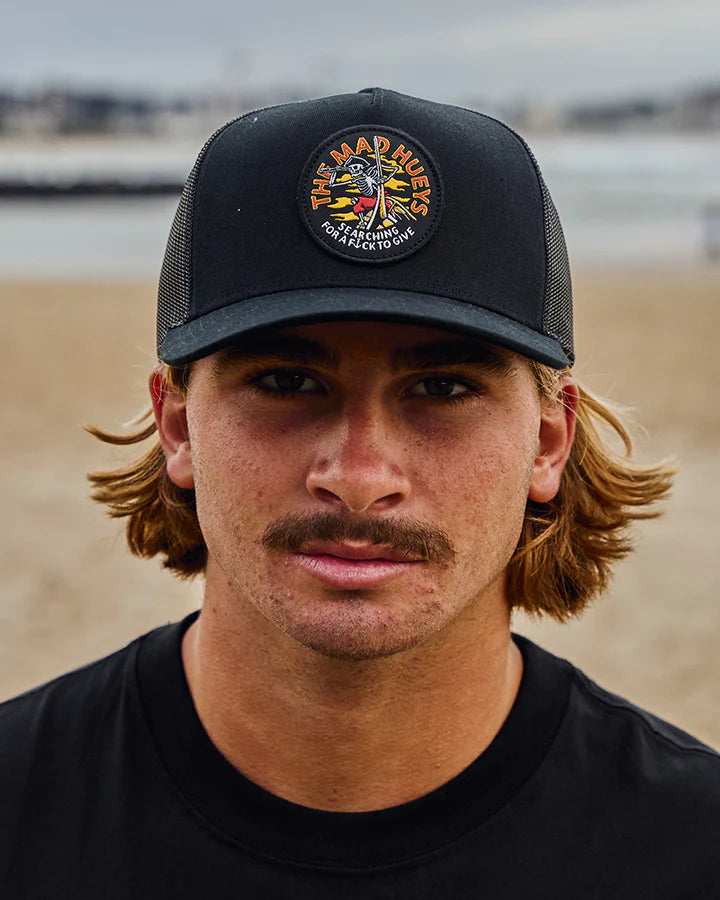 TMH SEARCHING FOR SOME FKS | TWILL TRUCKER - BLACK