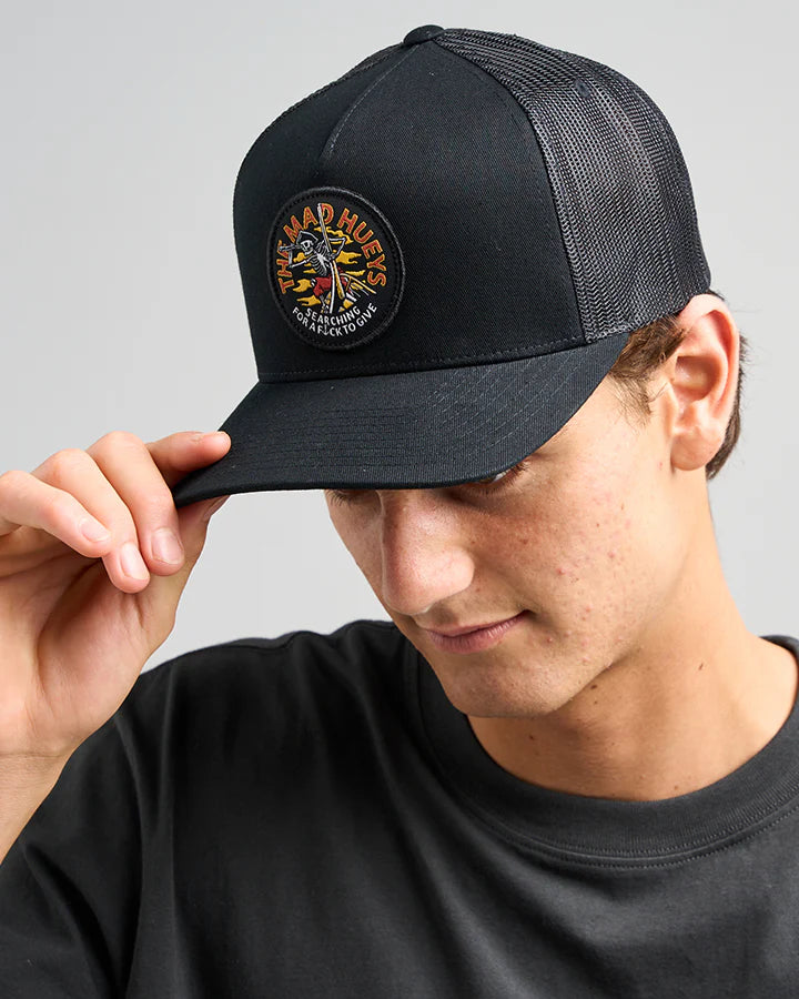 TMH SEARCHING FOR SOME FKS | TWILL TRUCKER - BLACK