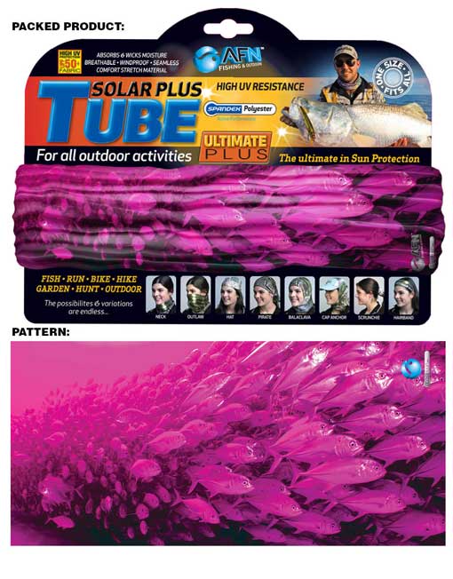 AFN Solar Plus Tube - School of Fish Pink