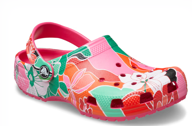 Crocs Kids Classic Woodcut Floral Clog