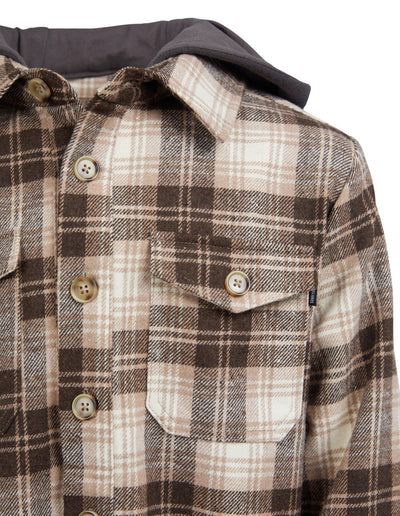 SunnyVille Sanford Hooded Shirt Check