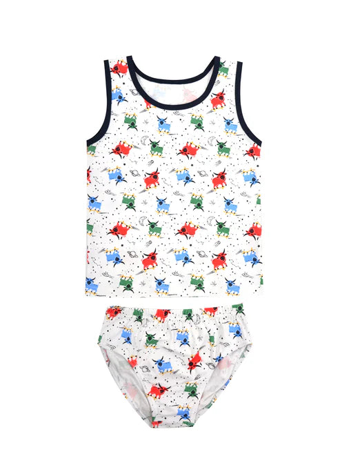 Thomas Cook Skater Bull Singlet/Underwear Navy Girls 4