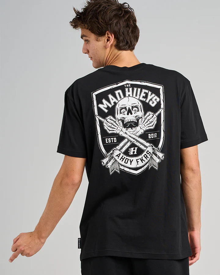 TMH AHOY FKRS SHIELD | SS TEE - BLACK