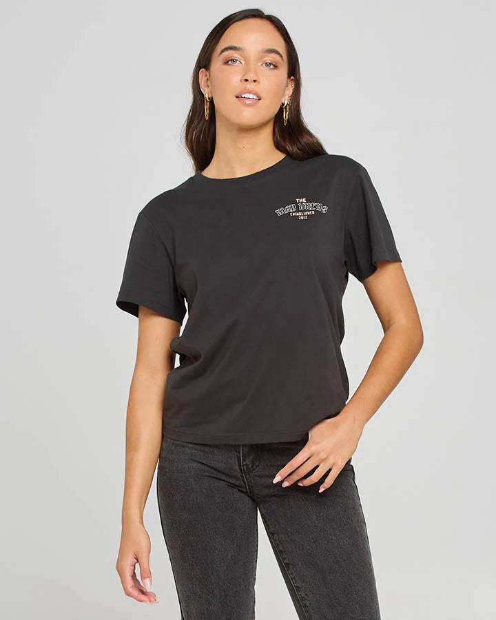 TMH ANCHOR WHEEL | SS TEE - CHARCOAL