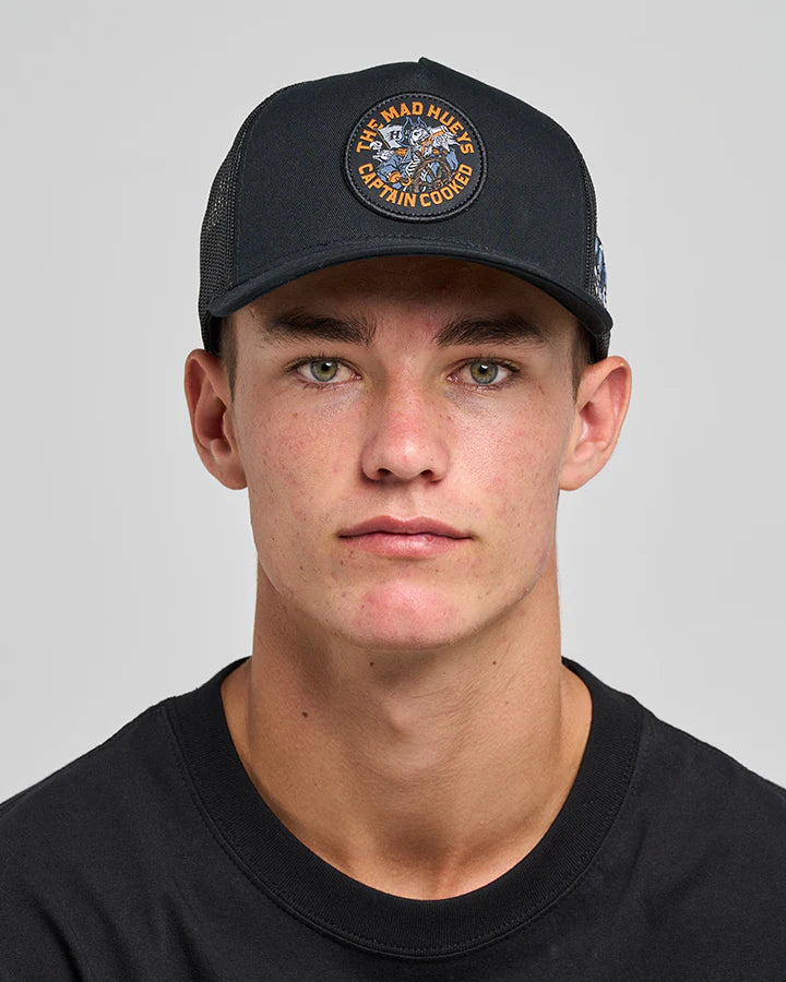 TMH CAPTAIN COOKED | TWILL TRUCKER - BLACK