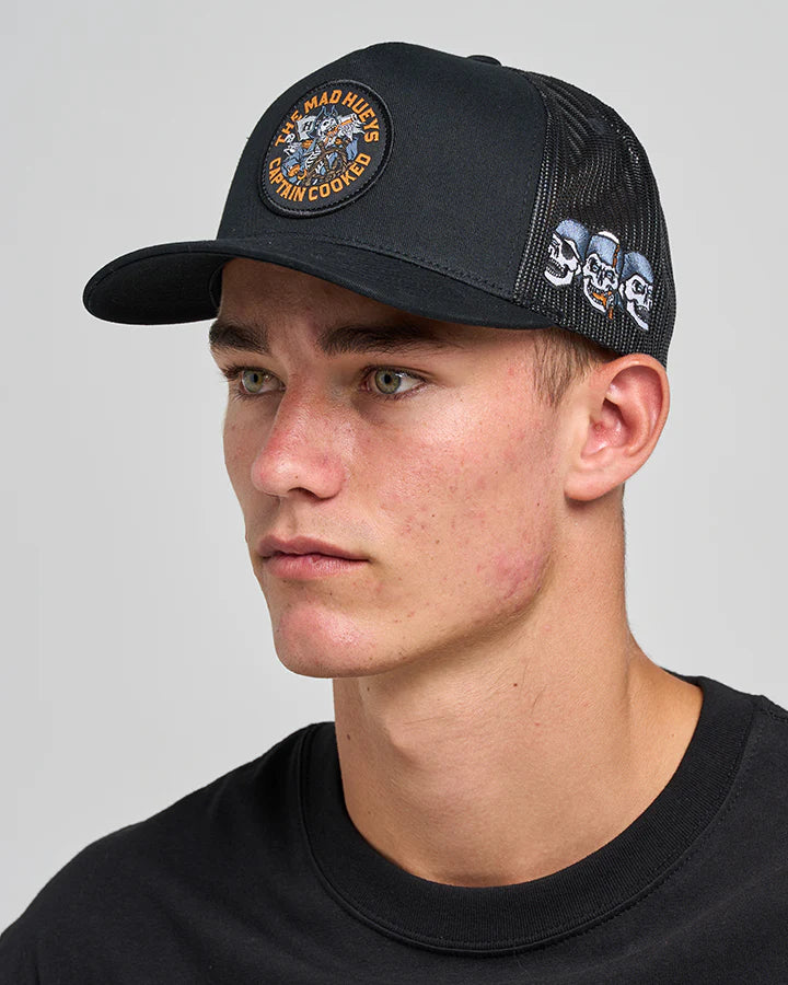 TMH CAPTAIN COOKED | TWILL TRUCKER - BLACK