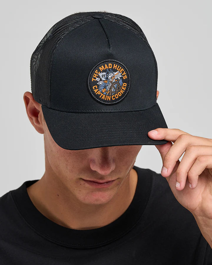 TMH CAPTAIN COOKED | TWILL TRUCKER - BLACK