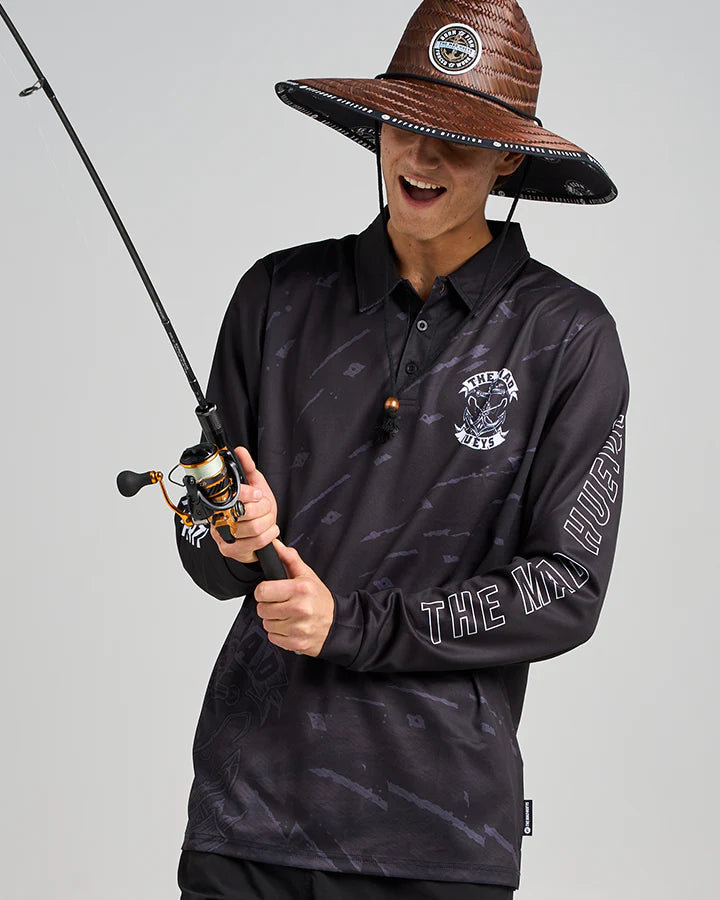 TMH DROP ANCHOR | UPF 50+ FISHING JERSEY - BLACK
