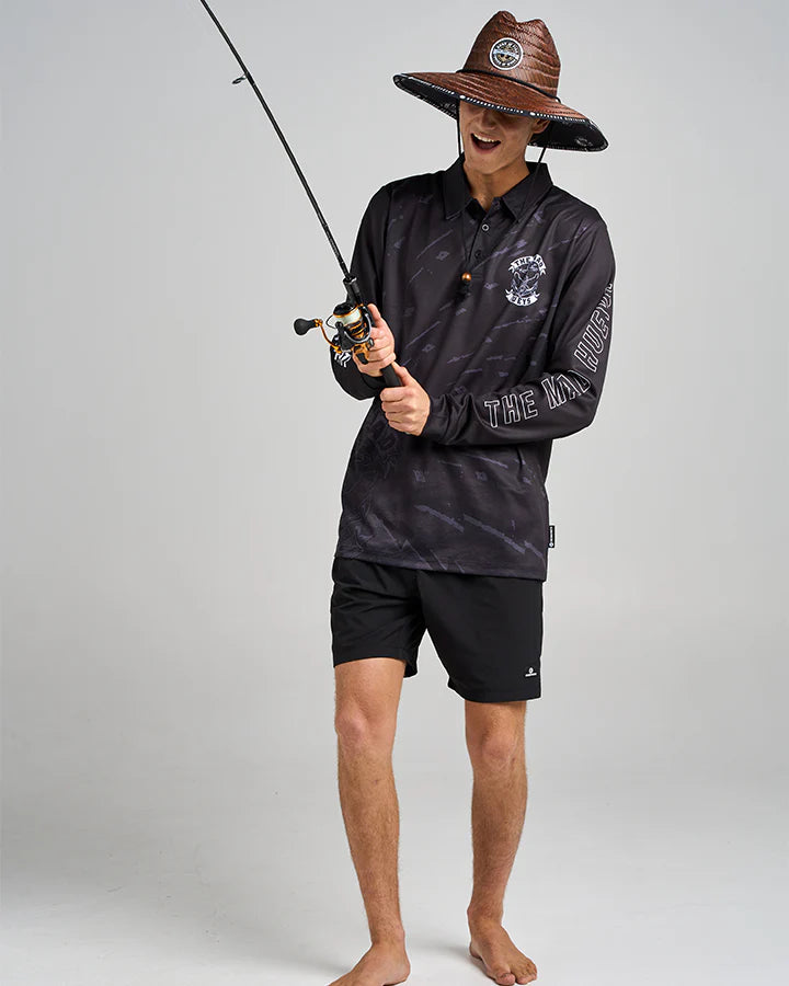 TMH DROP ANCHOR | UPF 50+ FISHING JERSEY - BLACK