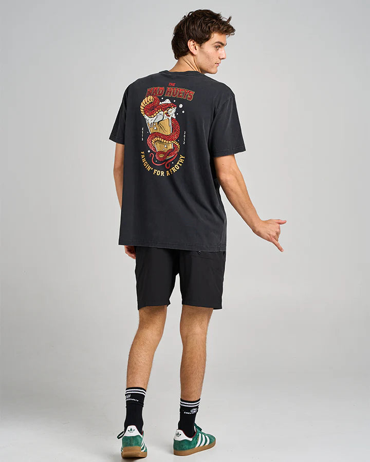 TMH FANGIN | SS TEE - WASHED BLACK