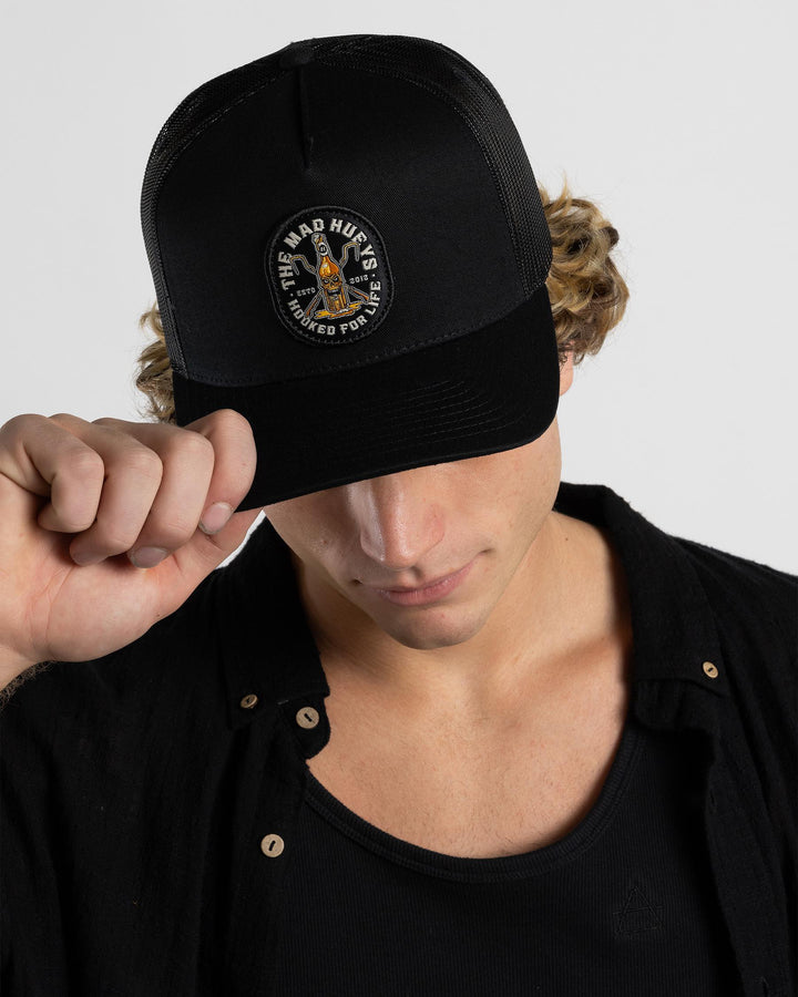 TMH HOOKED FOR LIFE | TWILL TRUCKER - BLACK