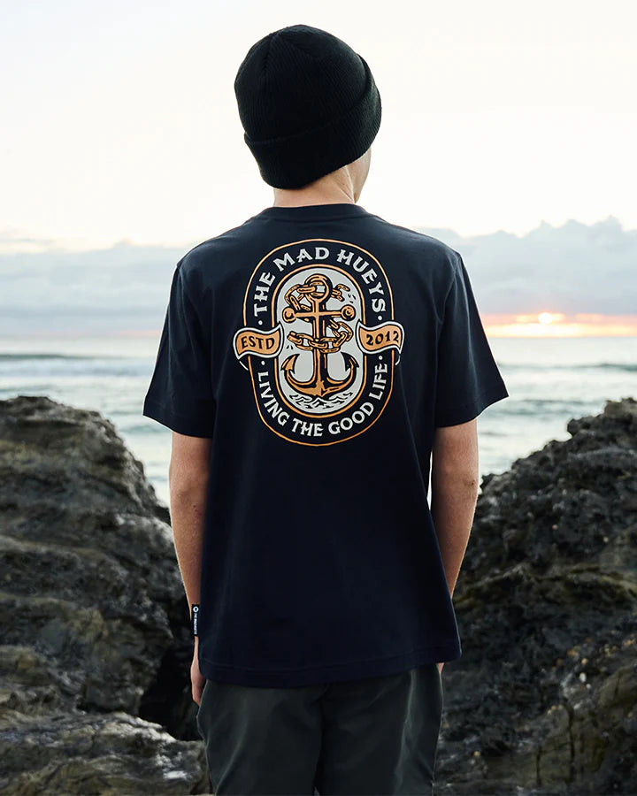 TMH LIVING ANCHOR | YOUTH SS TEE - NAVY