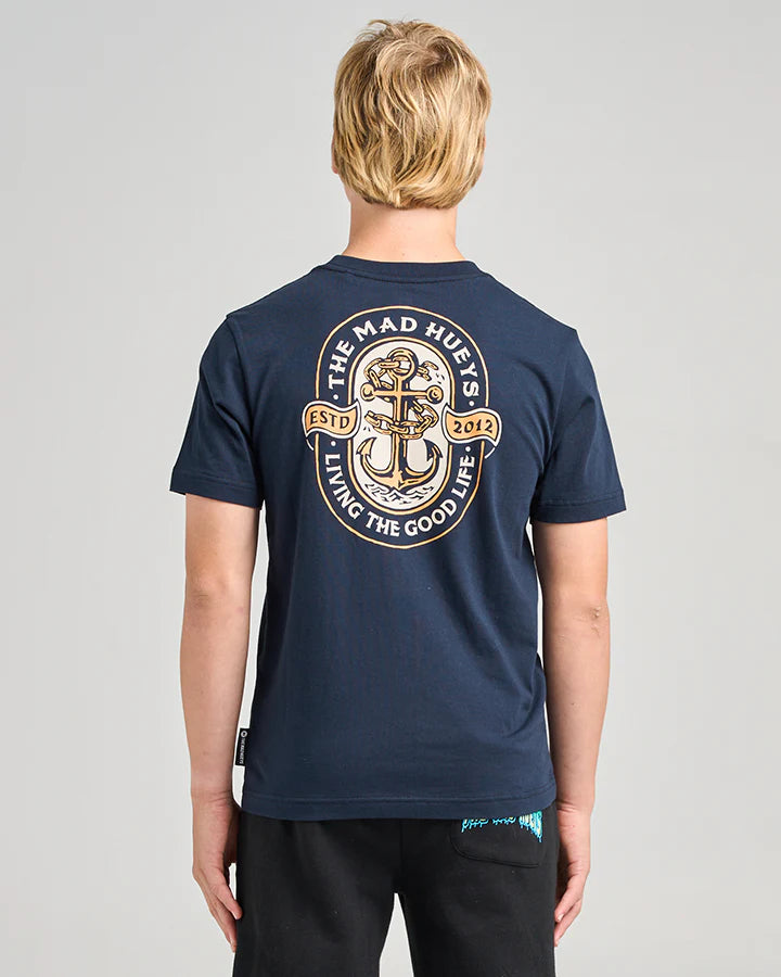 TMH LIVING ANCHOR | YOUTH SS TEE - NAVY