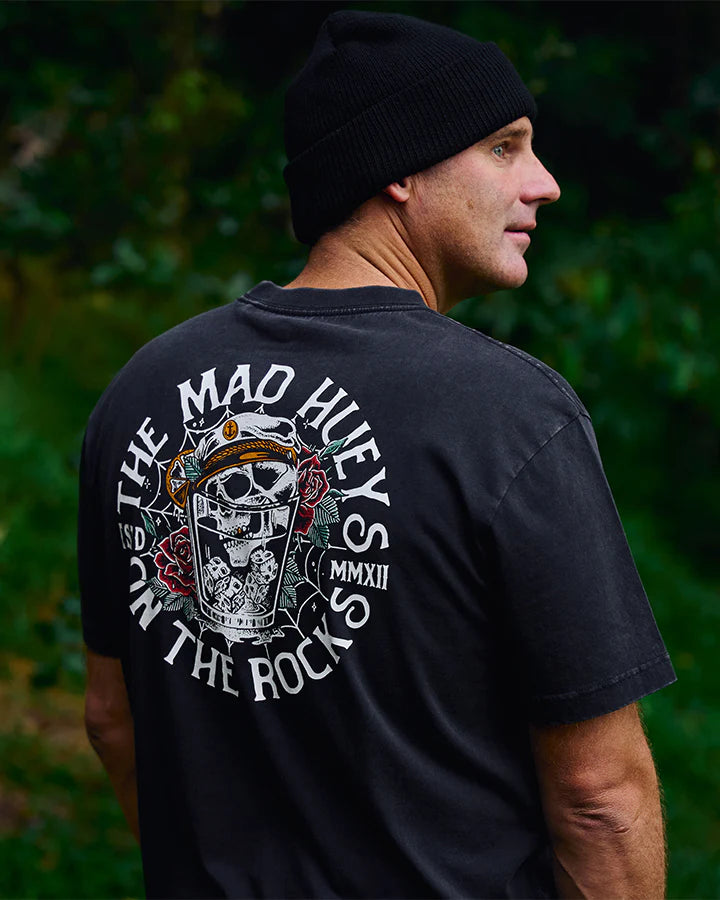 TMH ON THE ROCKS | SS TEE - WASHED BLACK