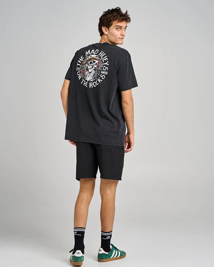 TMH ON THE ROCKS | SS TEE - WASHED BLACK