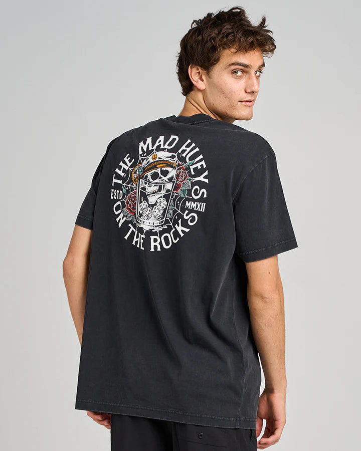 TMH ON THE ROCKS | SS TEE - WASHED BLACK