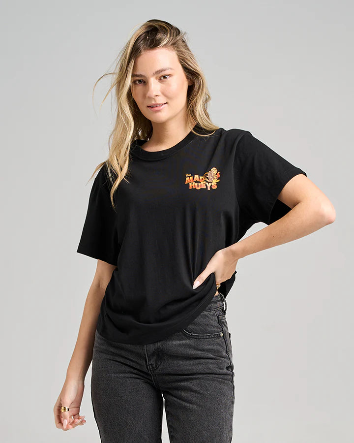 TMH RUMBLE JUNGLE | WOMENS SS TEE - BLACK