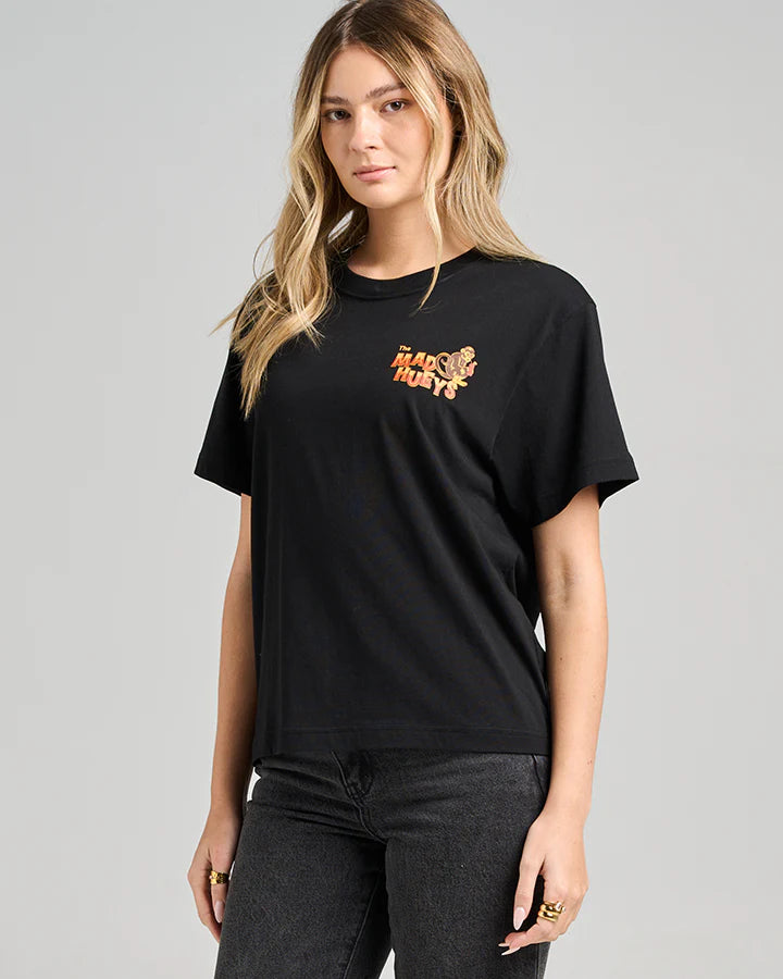 TMH RUMBLE JUNGLE | WOMENS SS TEE - BLACK