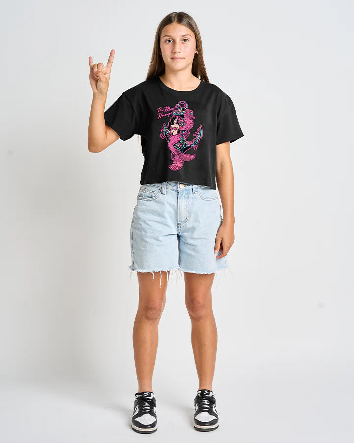 TMH SEAHORSE ANCHOR | GIRLS BOXY SS TEE