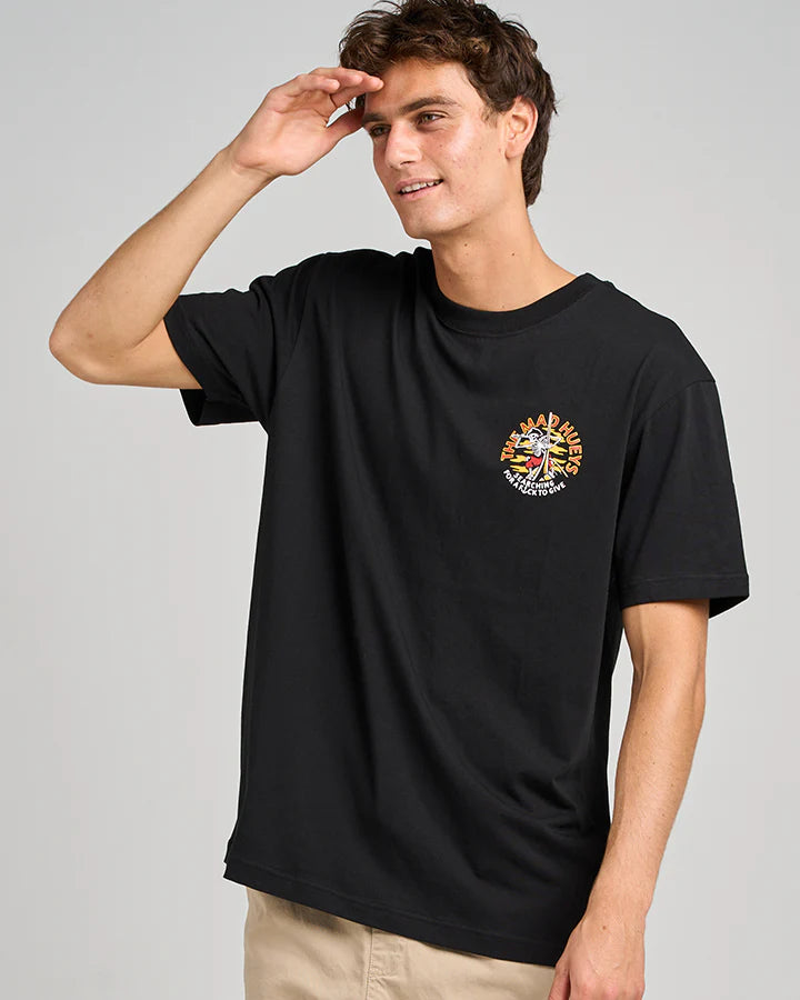 TMH SEARCHING FOR SOME FKS | SS TEE - BLACK