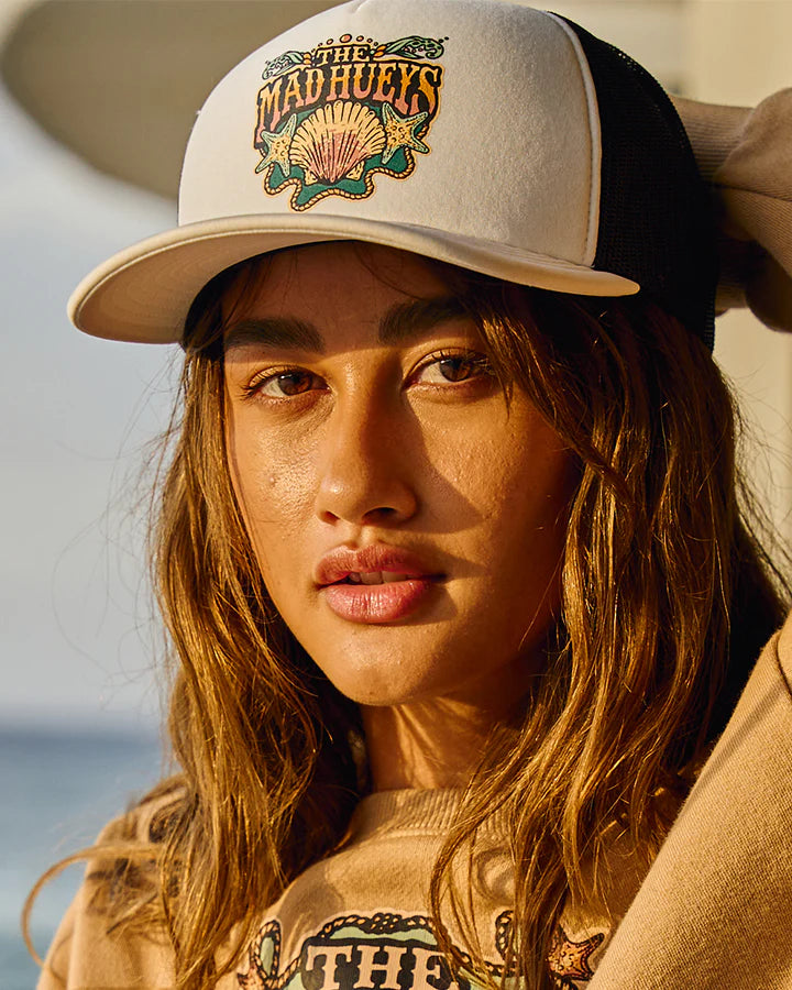 TMH SIDE SADDLE | WOMENS FOAM TRUCKER - WHITE