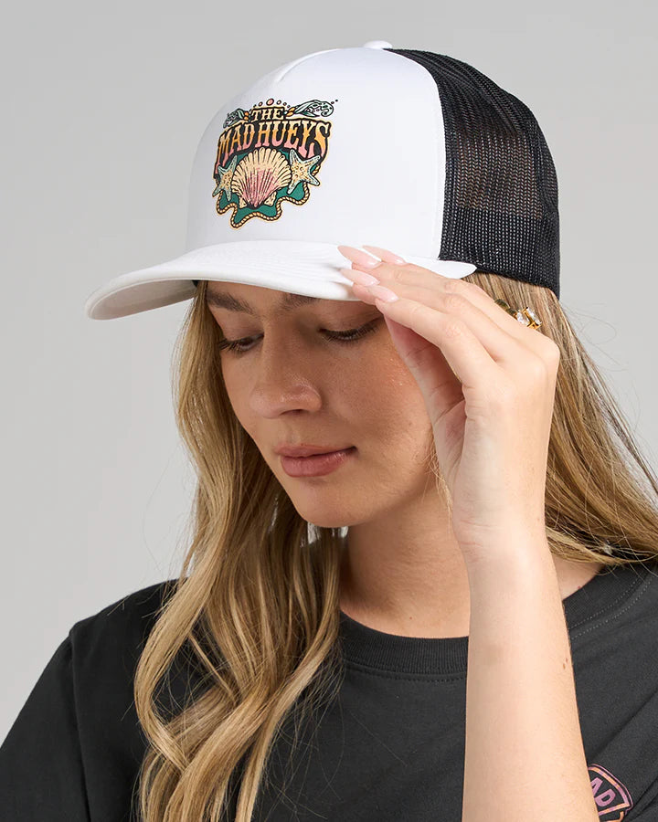 TMH SIDE SADDLE | WOMENS FOAM TRUCKER - WHITE