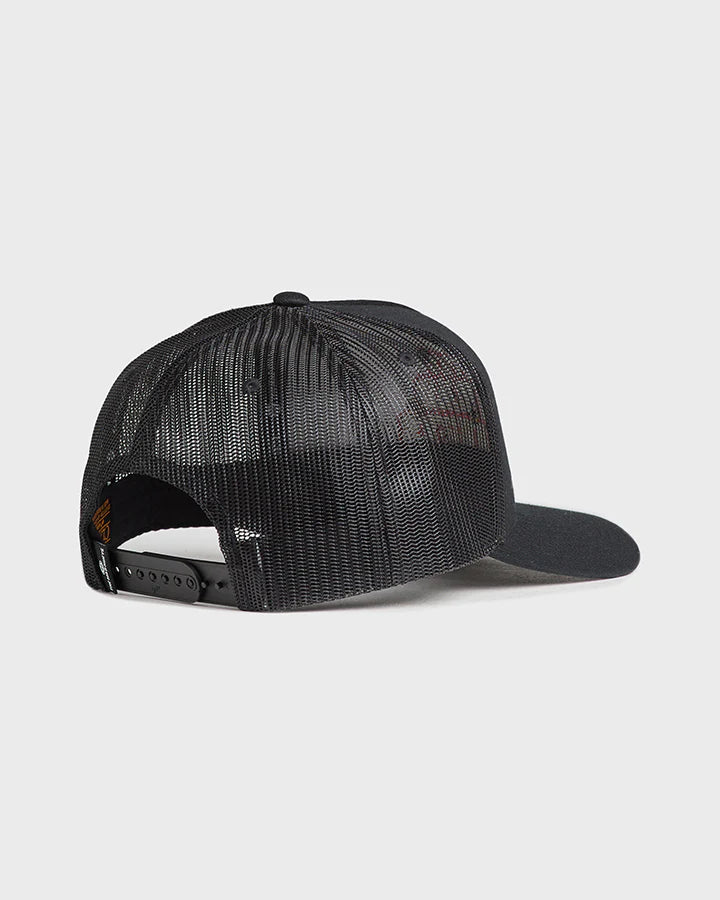 TMH SKULL TATTOO | WOMENS TWILL TRUCKER - BLACK
