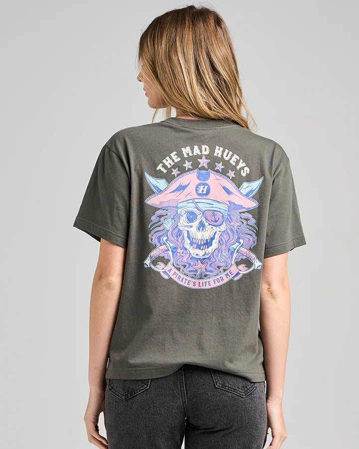 TMH STAR PIRATES LIFE | WOMENS SS TEE - CHARCOAL