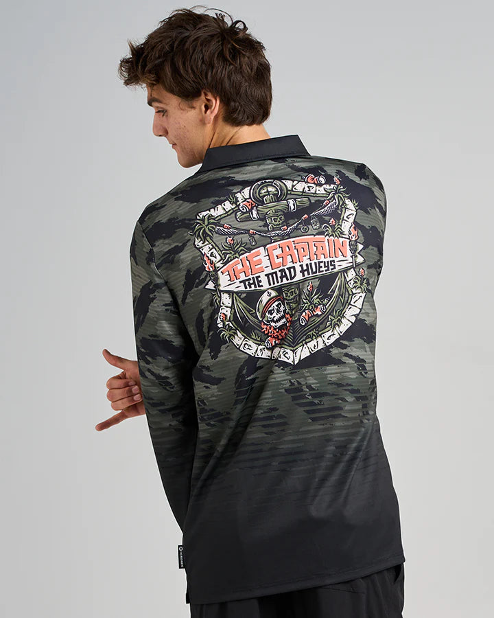TMH THE TIKI CAPTAIN | UPF 50+ FISHING JERSEY - OLIVE