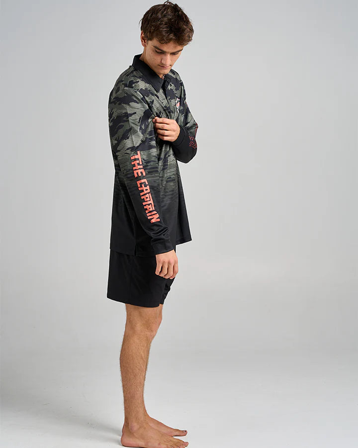 TMH THE TIKI CAPTAIN | UPF 50+ FISHING JERSEY - OLIVE