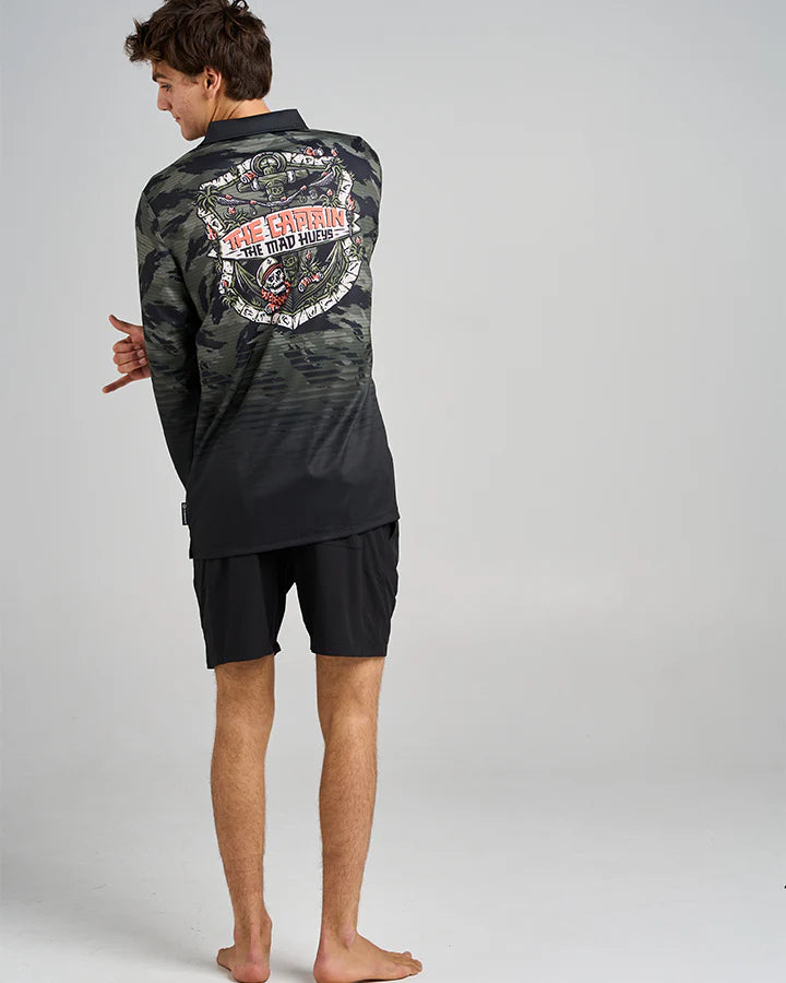 TMH THE TIKI CAPTAIN | UPF 50+ FISHING JERSEY - OLIVE