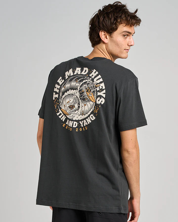 TMH TIN AND YANG | SS TEE - VINTAGE BLACK