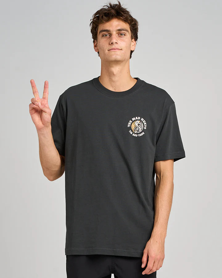 TMH TIN AND YANG | SS TEE - VINTAGE BLACK