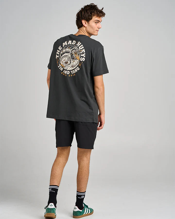 TMH TIN AND YANG | SS TEE - VINTAGE BLACK