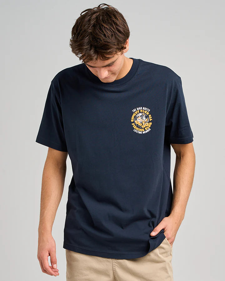 TMH TROPIC CAUGHT FK ALL | SS TEE - NAVY