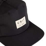 Unit Mens Headwear Snapback Cap - Courtz Black