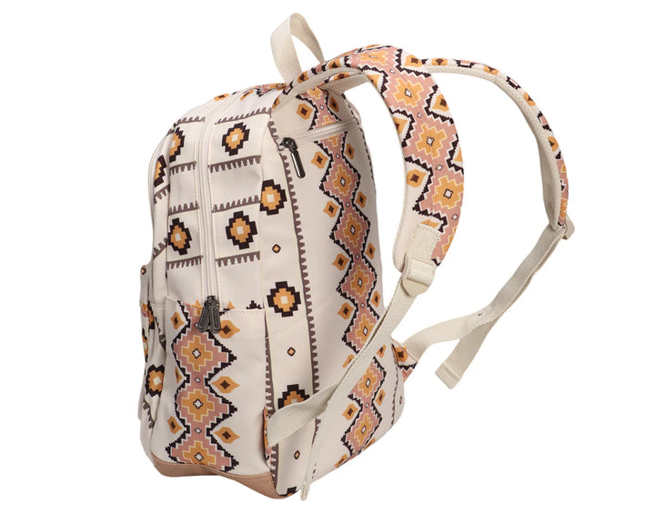 Wrangler SouthWestern Canvas Backpack Natural