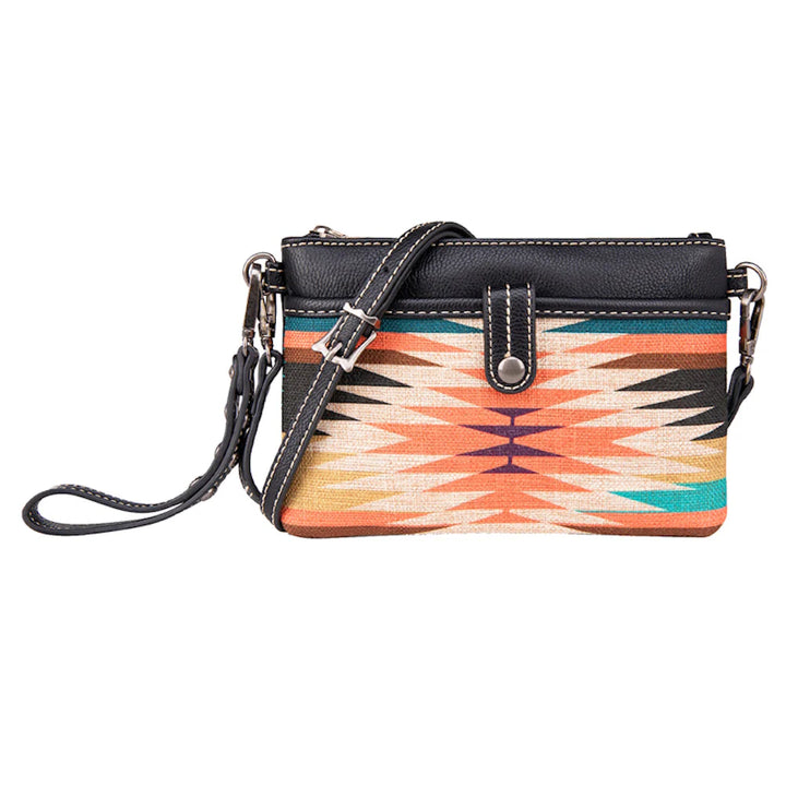 Wrangler Aztec Clutch Bag Black/Multi