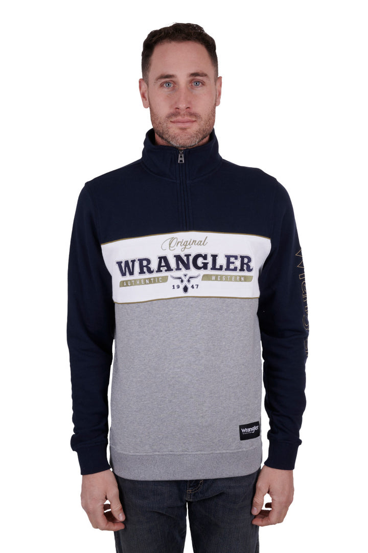 Wrangler Mens Edward 1/4 Zip Pullover