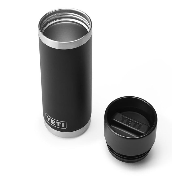 Yeti Rambler 18oz Bottle w/HotShot Cap Black