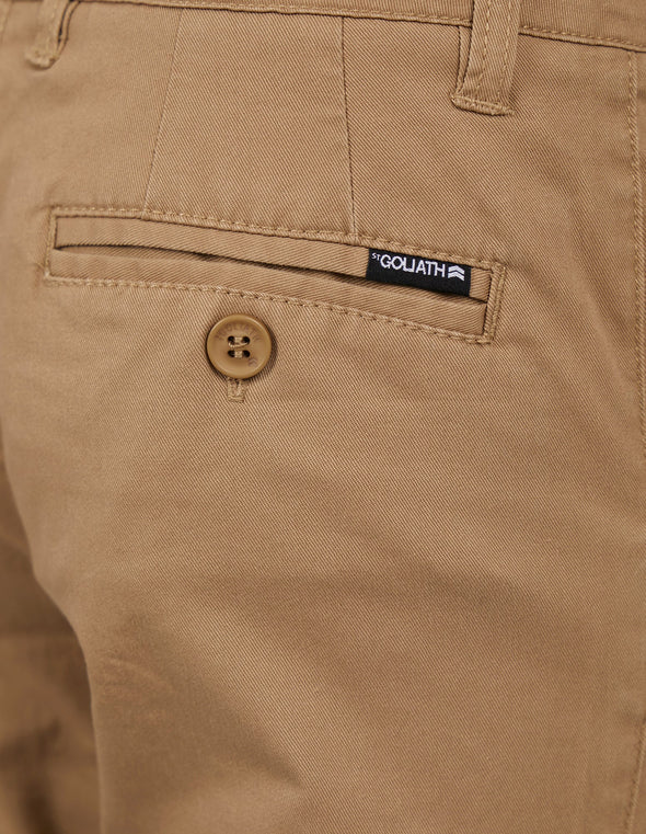 ST GOLIATH- BASE CHINO- TAN Size 4