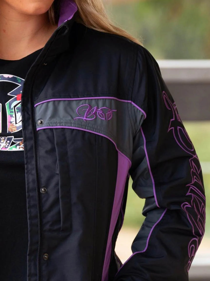 Bullzye Womens Carla Jacket Dark Navy/Purple Med