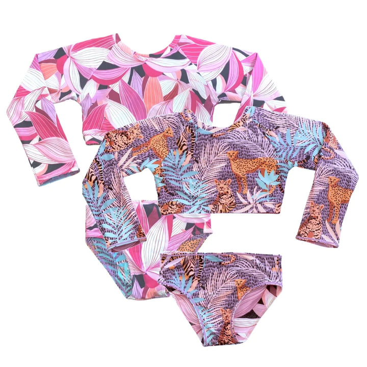 Lotus Pride Reversible Bikini Print Girls