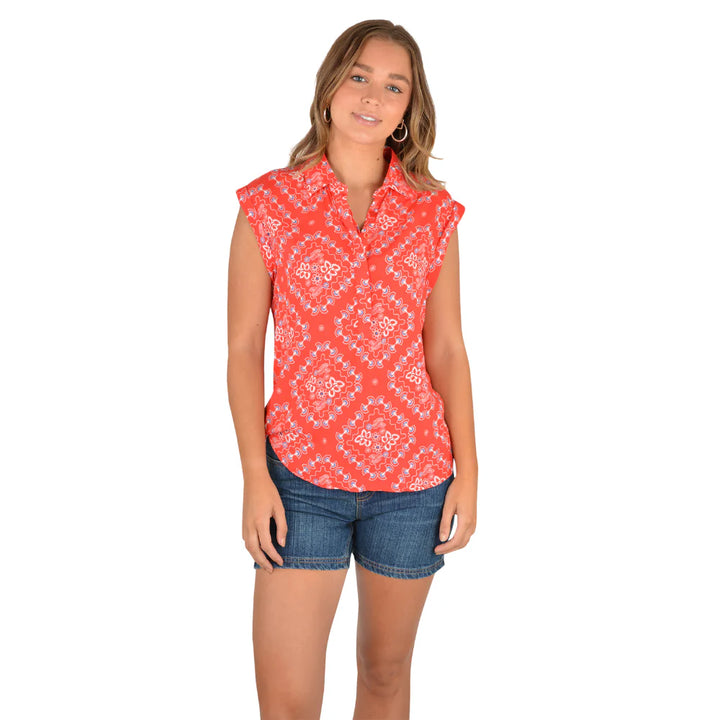 Wrangler Jennie Print S/Less Shirt