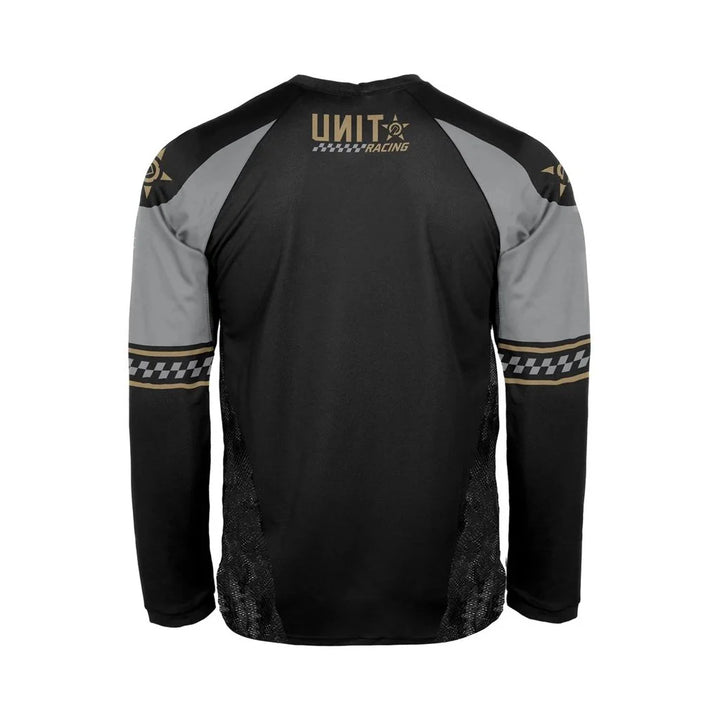 UNIT- YOUTH JERSEY-UNIT RACING- BLACK GOLD