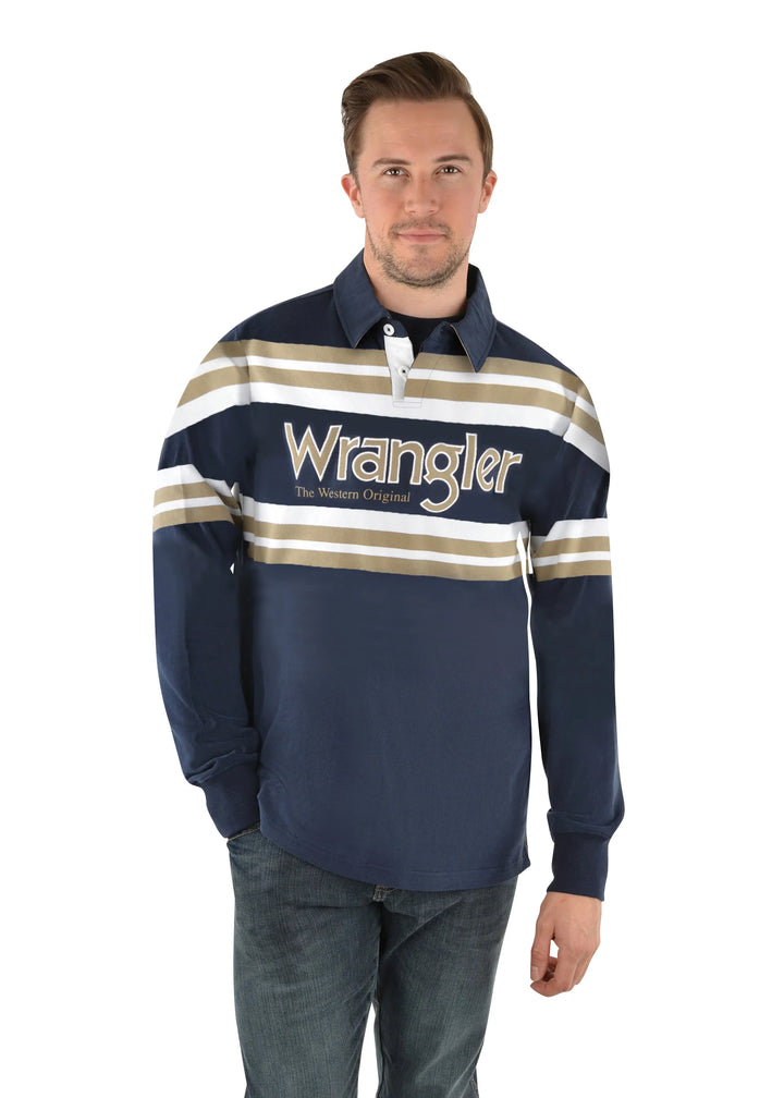 Wrangler Mens Atkinson Rugby Jersey - Size XS